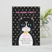 Pajama Party Einladung (Stehend Vorderseite)