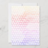 Pajama Party Farbenfrohe Pastel Elegante Einladung (Rückseite)