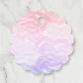 Pajama Party Farbenfrohe Pastel Elegante Geschenkanhänger (Rückseite)