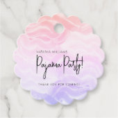 Pajama Party Farbenfrohe Pastel Elegante Geschenkanhänger (Vorderseite)