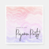 Pajama Party Farbenfrohe Pastel Elegante Serviette (Vorderseite)