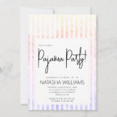 Pajama Party Frische Pasta machen Einladung (Vorderseite)
