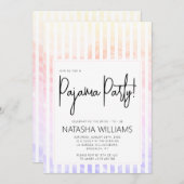 Pajama Party Frische Pasta machen Einladung (Vorne/Hinten)