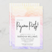 Pajama Party Frische Pasta machen Einladung (Vorne/Hinten)