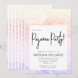 Pajama Party Frische Pasta machen Einladung