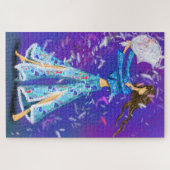 Pajama Party Girl - Kissenkampf - Girl Fun Puzzle (Horizontal)