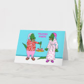 Pajama Party Invitation, Alligators and Cupcakes Einladung (Vorderseite)