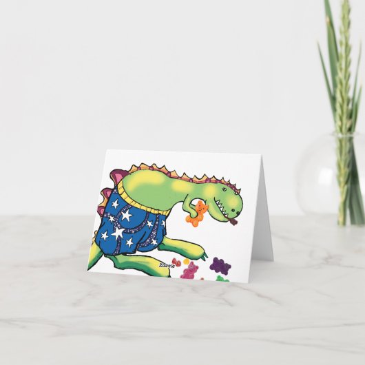 Pajama-Party-Karten Dankeskarte (Rückseite)