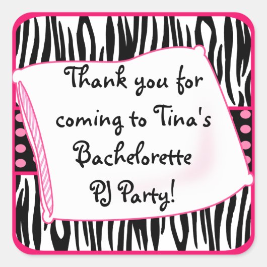 Pajama Party Pinks Sticker (Vorderseite)