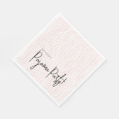 Pajama Party Polka Dots Soft Pink Serviette (Ecke)