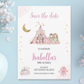 Pajama Party Sleepover Party Wasserfarbe Save The Date