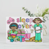 Pajama-Party / Überschlafen - SRF Einladung (Stehend Vorderseite)