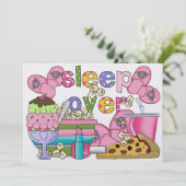 Pajama-Party / Überschlafen - SRF Einladung (Stehend Vorderseite)