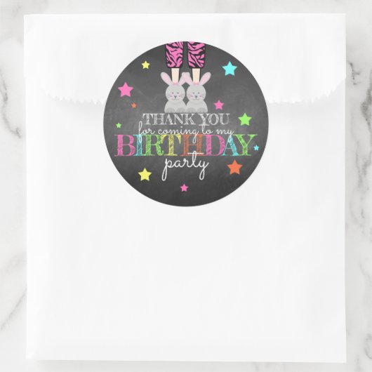 Pajama Party Vielen Dank, Sticker (Tasche)
