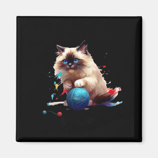 Pajama Ragdoll Cat Perfect For Cat Lovers! For Men Magnet (Vorne)