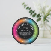 Pajama Sleepover Geburtstagsparty Einladungen (Stehend Vorderseite)