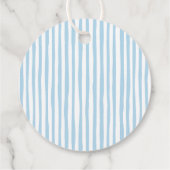 Pajamas Breakfast Boy Baby Shower Geschenkanhänger (Rückseite)