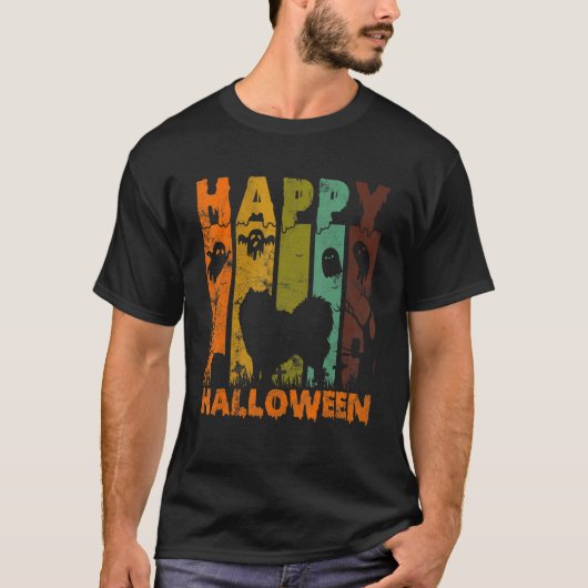 Pajamas Matching Halloween Costume Retro American T-Shirt (Vorderseite)