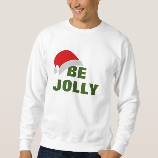 Pajamas, Mens Be Jolly Santa Sweatshirt (Vorderseite)