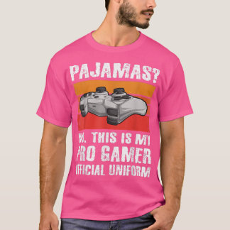 Pajamas No Pro Gamer Funny Video Games Boys Teens  T-Shirt
