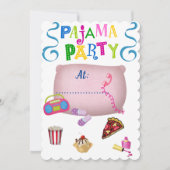 Pajamas Party Einladung (Vorderseite)