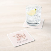 Pajamas & Prosecco Brautparty Bachelorette Rechteckiger Pappuntersetzer (Vor Ort)