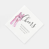 Pajamas Prosecco Chic Junggeselinnen-Abschied Cust Serviette (Ecke)