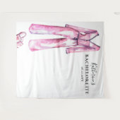 Pajamas Prosecco Chic Junggeselinnen-Abschied Hint Wandteppich (Vorderseite (Horizontal))