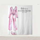 Pajamas Prosecco Chic Junggeselinnen-Abschied Hint Wandteppich (Vorderseite)