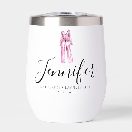 Pajamas Prosecco Chic Junggeselinnen-Abschied Viel (Vorderseite)