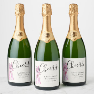 Pajamas Prosecco Chic Junggeselinnen-Abschied Viel Schaumweinetikett