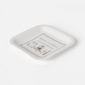 Pajamas & Prosecco Personalisierter Junggeselinnen Pappteller (Gewinkelt)