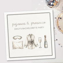 Pajamas & Prosecco Personalisierter Junggeselinnen