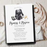 Pajamas Prosecco PJs Chic Black Junggeselinnen-Abs