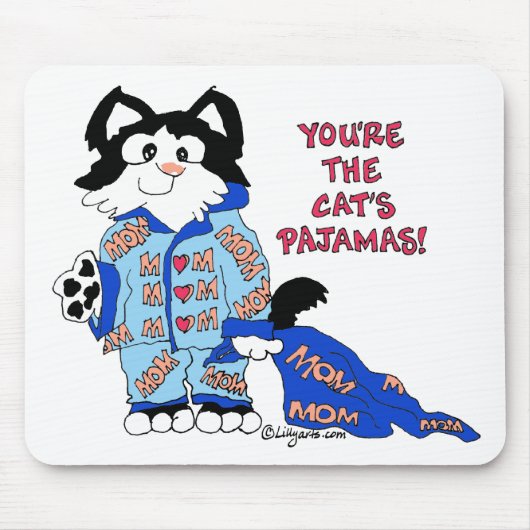 Pajamas Spaß Kitty MOUSEpad der Muttertagskatze (Vorne)