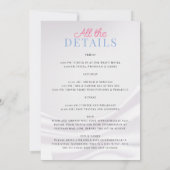 Pajamas und Prosecco-Junggeselinnen-Abschied Einladung (Rückseite)