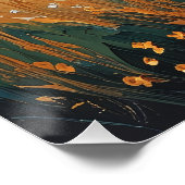 Pajar solitario al atardecer poster (Ecke)