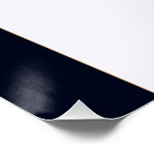 Pájaro azul y blanco poster (Ecke)