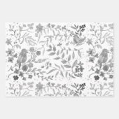 Pájaros azules geschenkpapier set (Vorderseite 3)