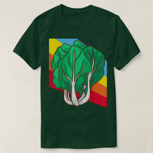 Pak Choi Gemüse Lebensmittel Vegan vegetarisch T-Shirt (Design vorne)