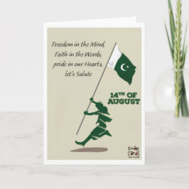 Pak Independence Day - Flag Karte