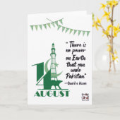 Pak Independence Day - Quote Karte (Gelbe Blume)