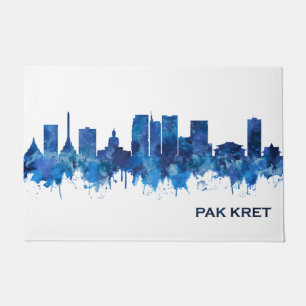 Pak Kret Thailand Skyline Blue Fußmatte