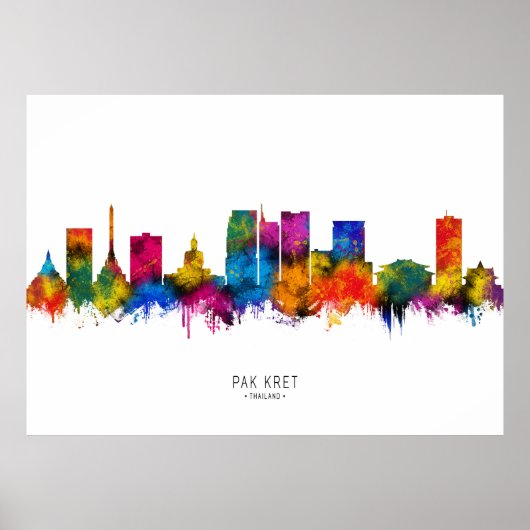 Pak Kret Thailand Skyline Poster (Vorne)
