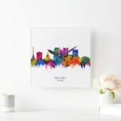 Pak Kret Thailand Skyline Quadratische Wanduhr (Zuhause)