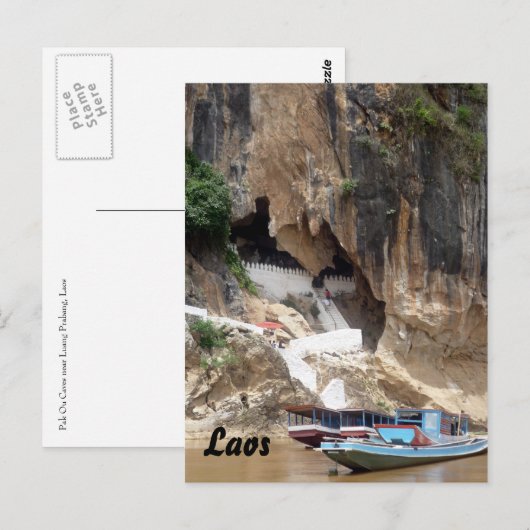 Pak ou laos postkarte (Vorne/Hinten)