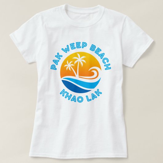 PAK WEEP BEACH-KHAO LAK T-Shirt (Design vorne)