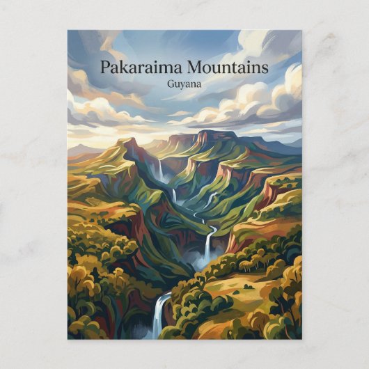 Pakaraima-Gebirge Guyana Postkarte (Vorderseite)