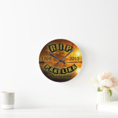 Pakelika Tribut-Uhr Runde Wanduhr (Zuhause)