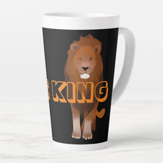 Pakenham Schriftart The King Lion Custom Image and Milchtasse (Rechte Ecke)